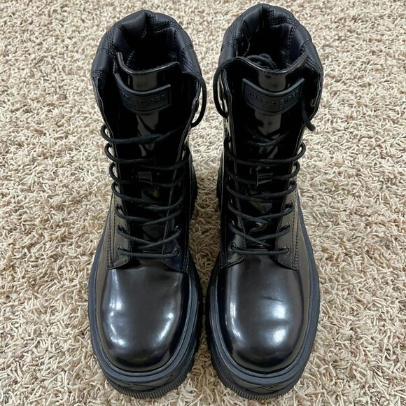 KURT GEIGER London Lace Up Patent Leather Boots, Size 41 (Men’s 8/Women’s 10) main image 14